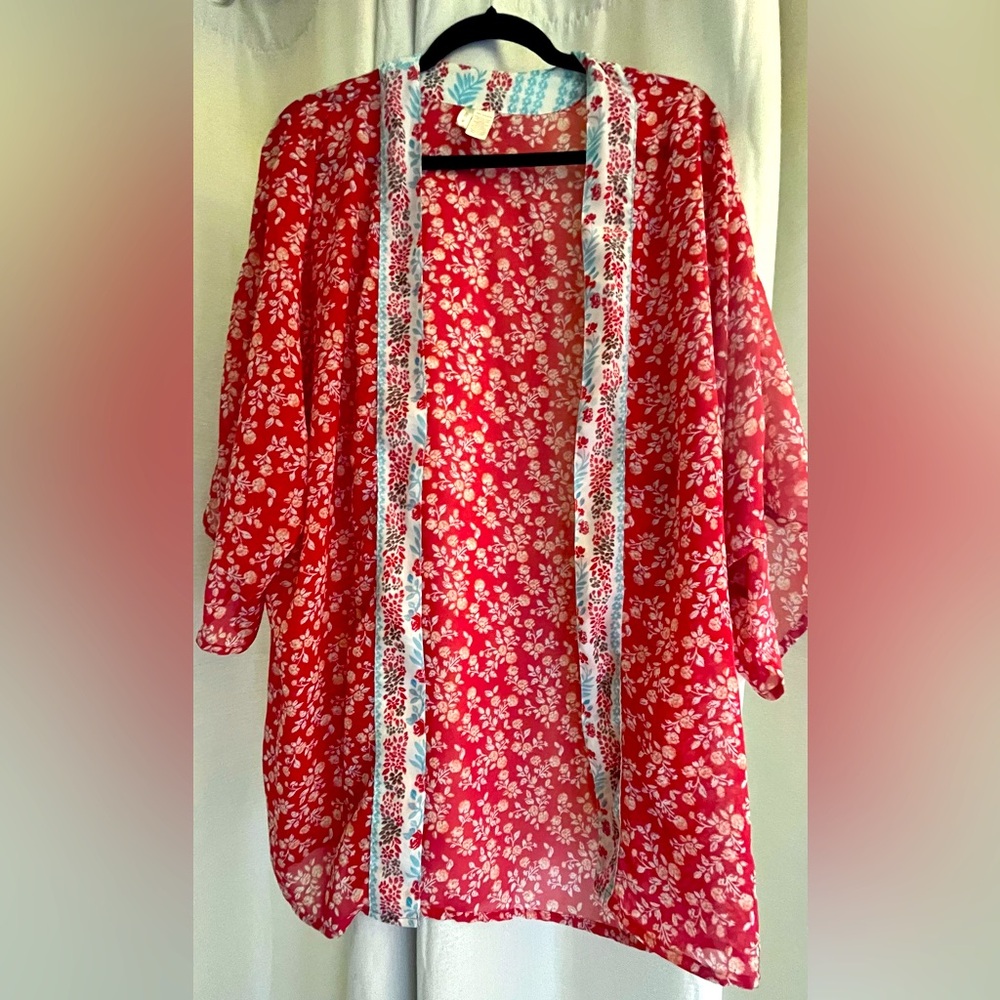 Boho Floral kimono/cover up